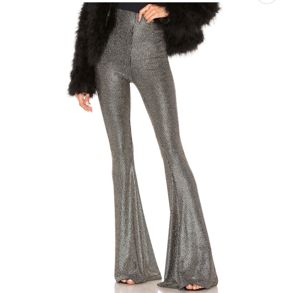 Show Me Your MuMu Metallic Flare Pants